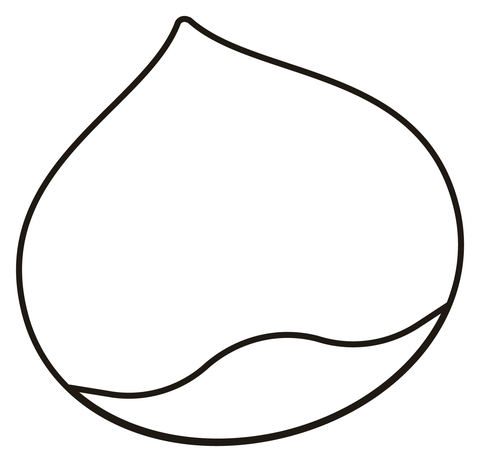 Kolorowanka prosty kasztan